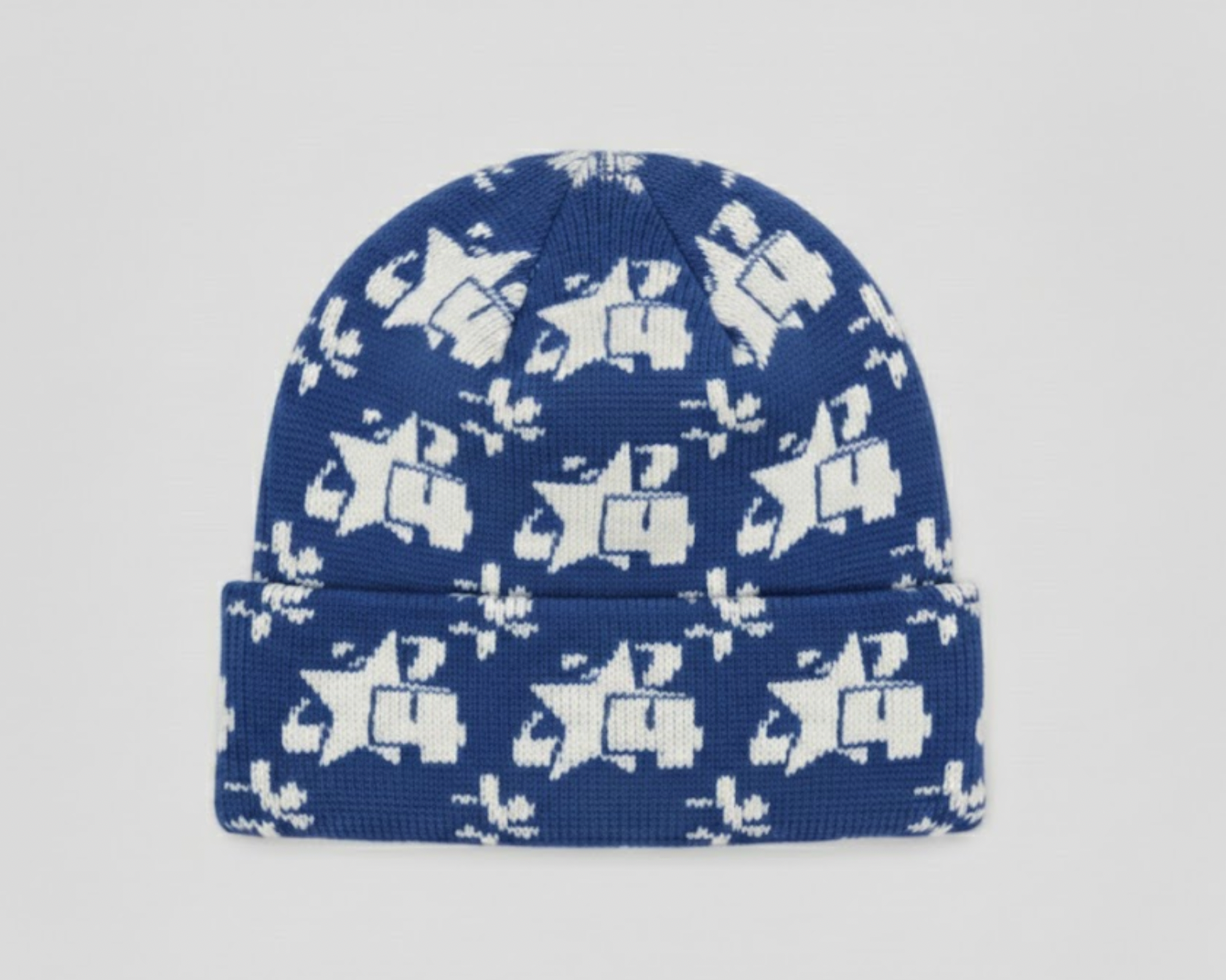 Cloud Beanie - Blue/White